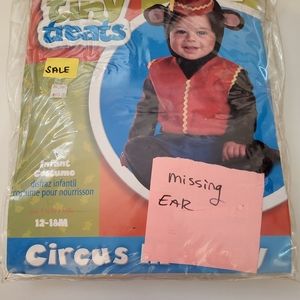 12 - 18 Month Monkey Halloween jumpsuit costume for toddler baby infant
